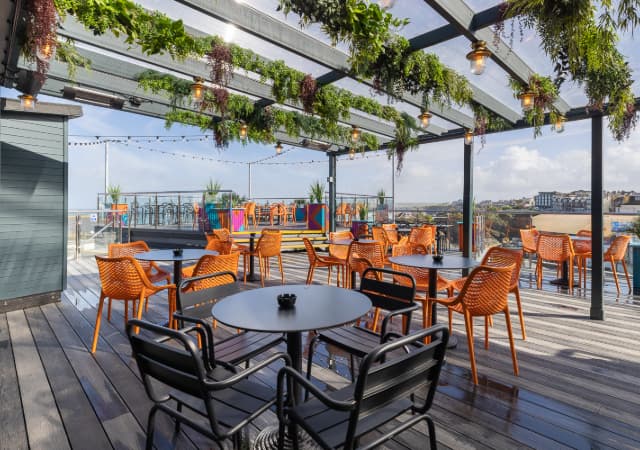 Beer Garden at Sailors Newquay