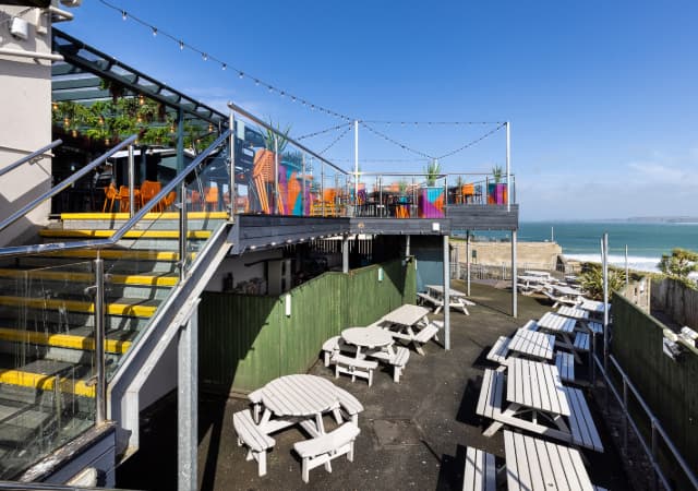 Beer Garden at Sailors Newquay