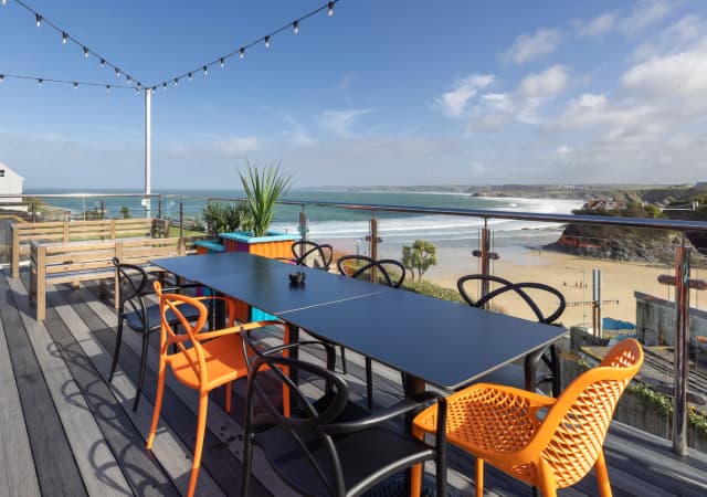 Beer Garden at Sailors Newquay