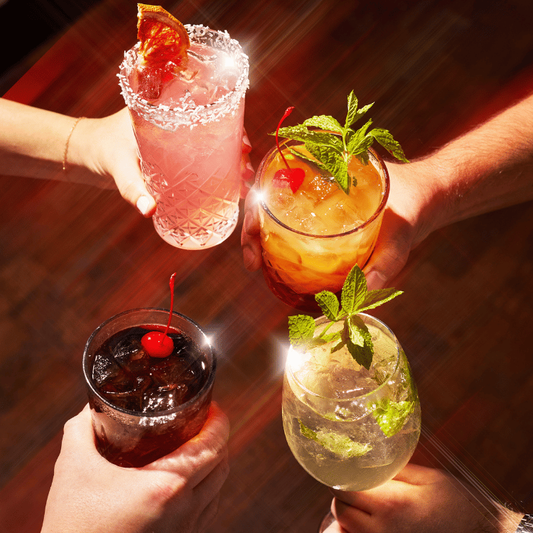 Selection of cocktails