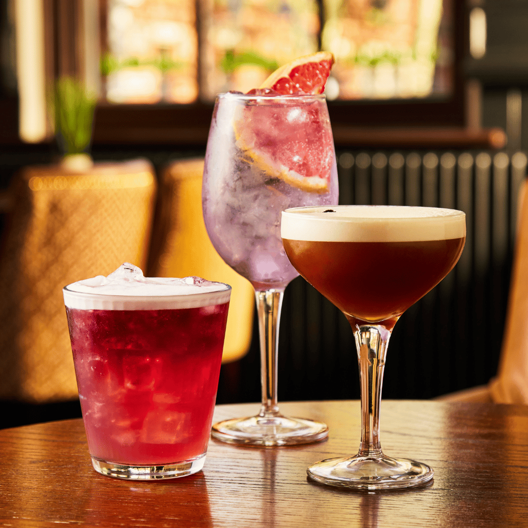 Selection of Tank and Paddle cocktails
