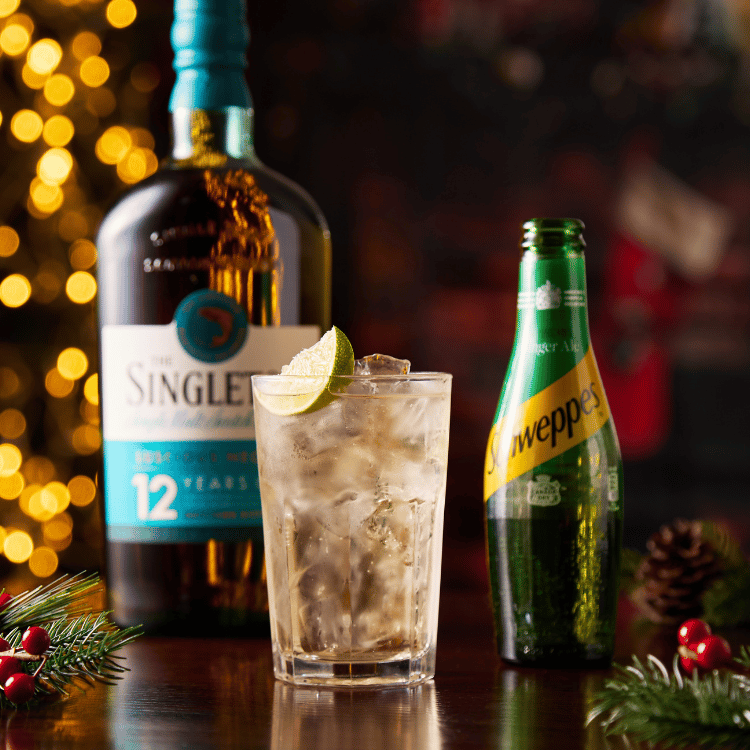 Singleton Whiskey With Ginger Ale