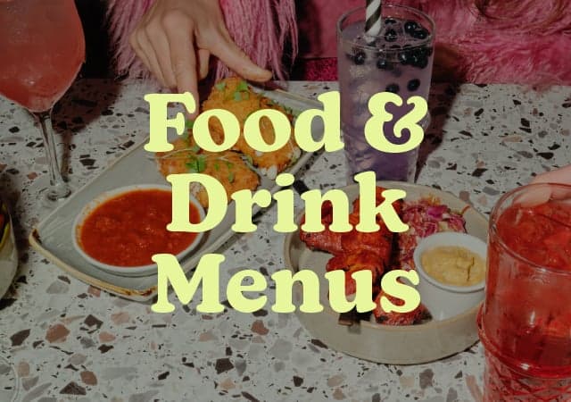 Food & Drink Menus at Slug & Lettuce
