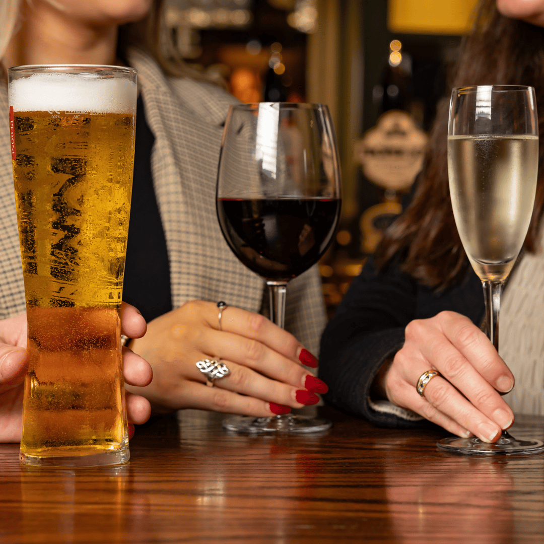 Drink options at Pubsmiths