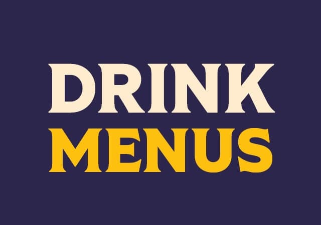 Drink Menus at Great Local Pubs