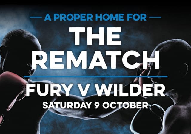 Watch Tyson Fury vs Deontay Wilder in your local area
