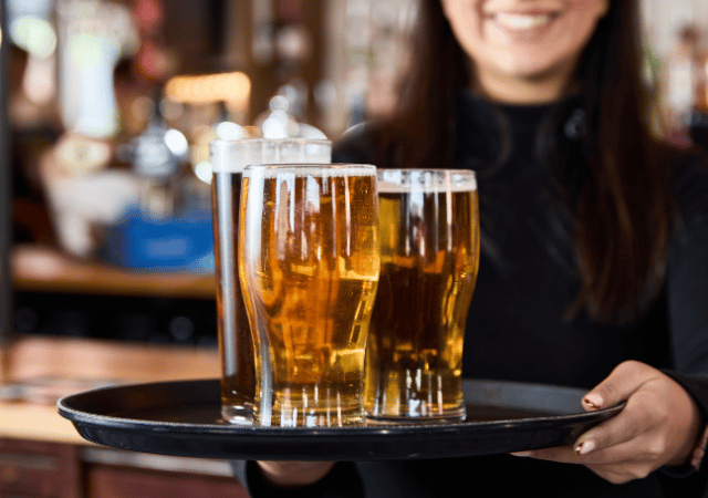 Tray of pints