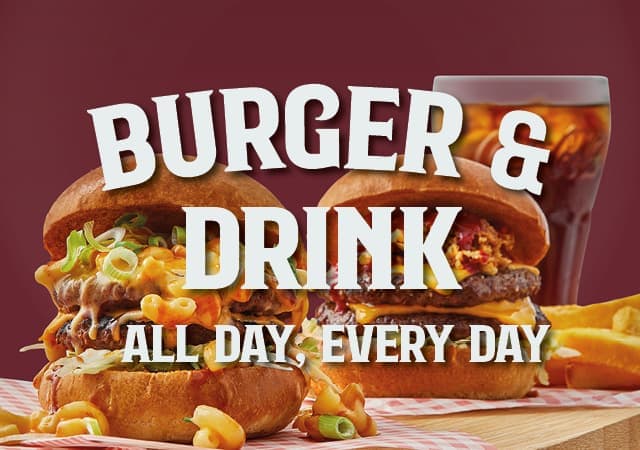 Burger & Drink at Great Local Pubs in your local area