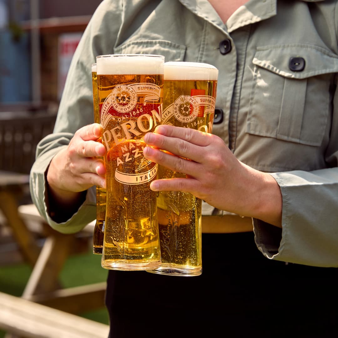 Pints in the beer garden
