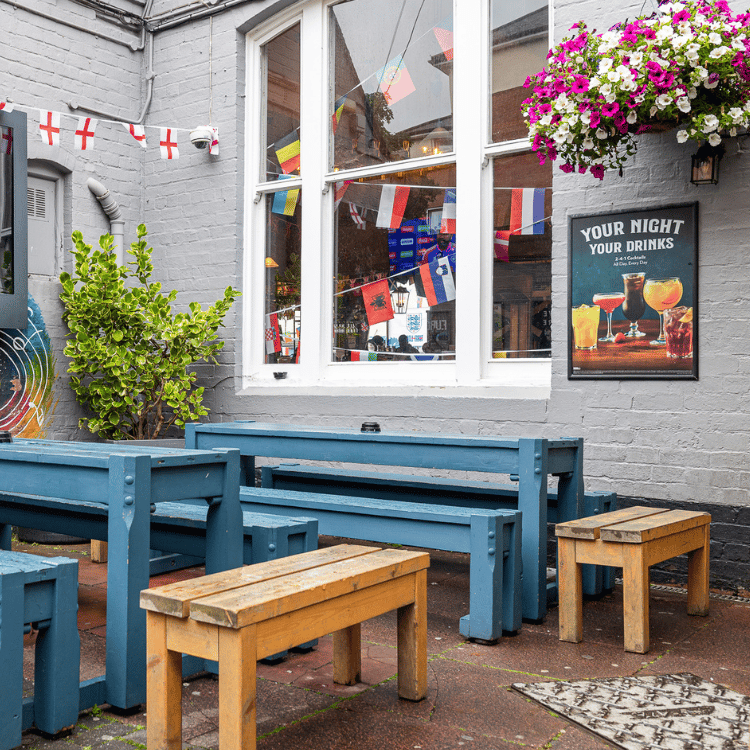 Beer garden at Great Local Pubs