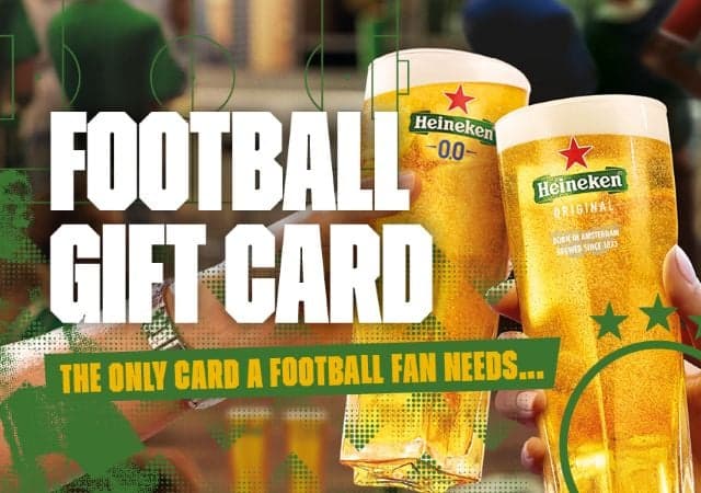 Football Gift Cards at Great Local Pubs