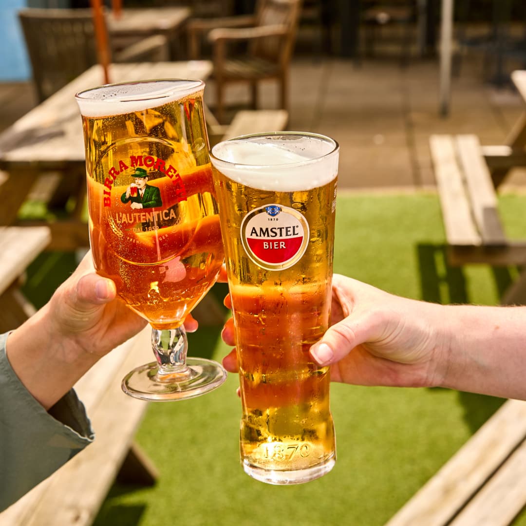 Beer garden drinks at Great Local Pubs