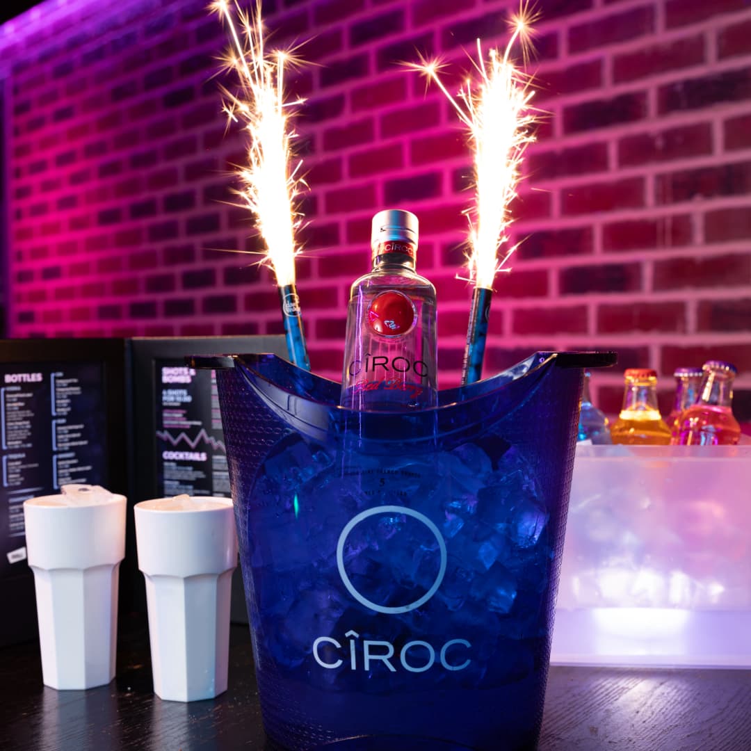 Ciroc bottle package at Rosies Clubs