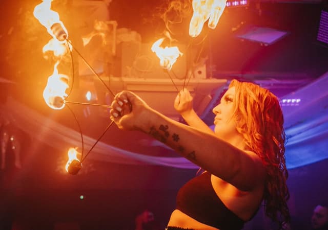Fire dancer