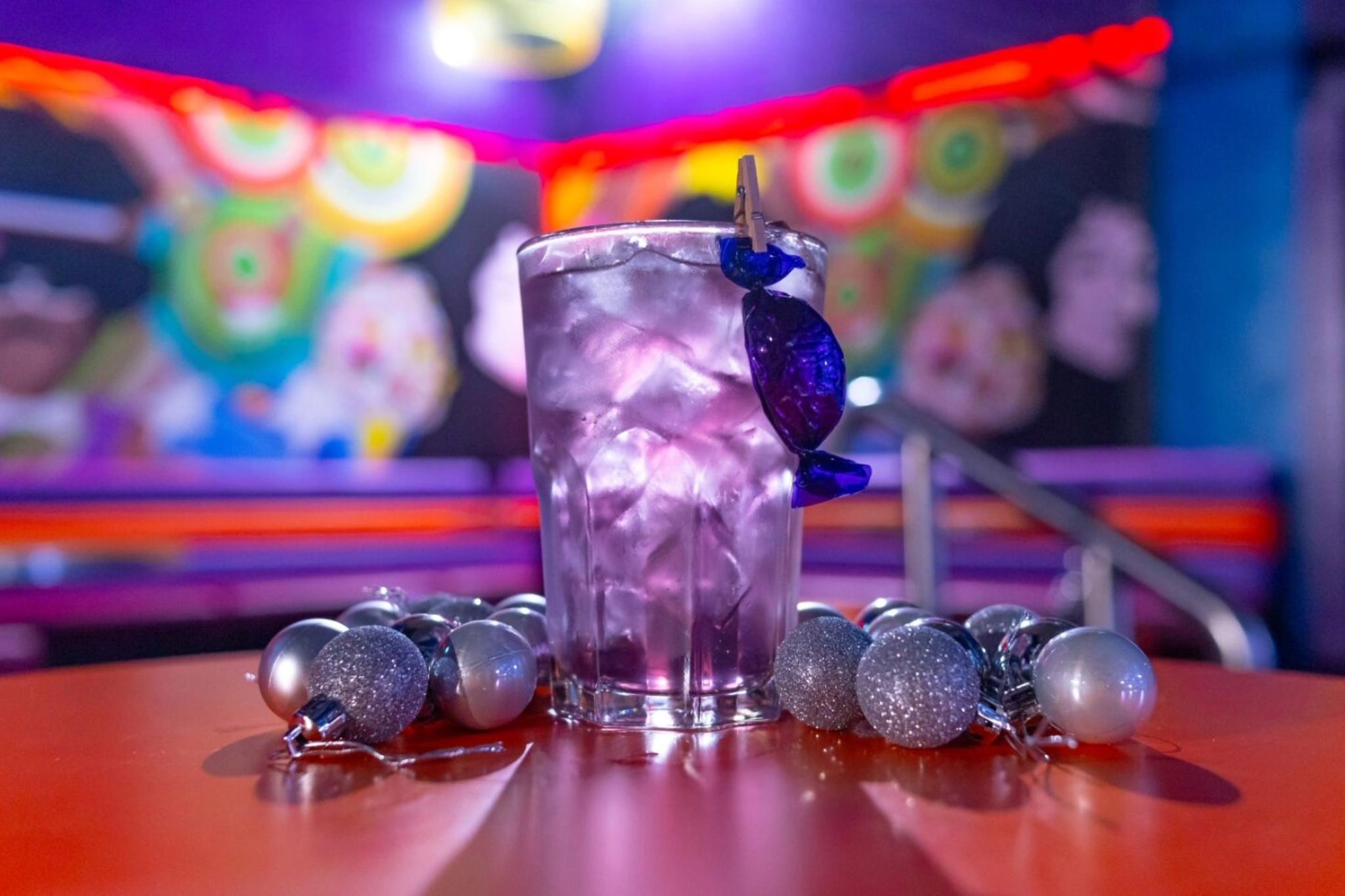 Christmas cocktail at Retro Bars