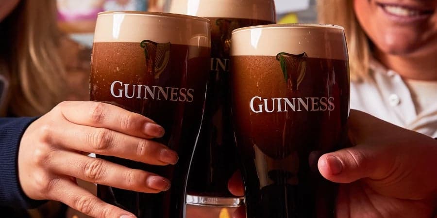 3 pints of Guinness