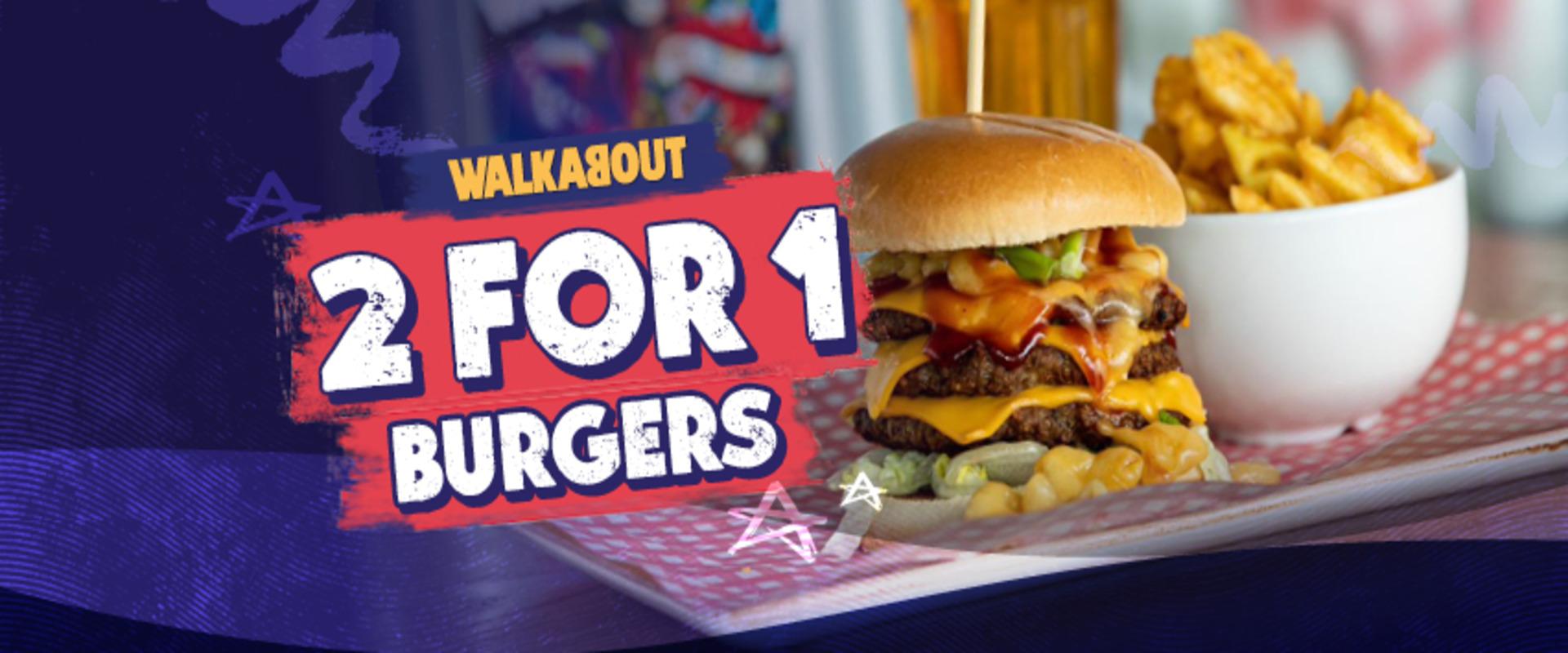 2 for 1 burgers