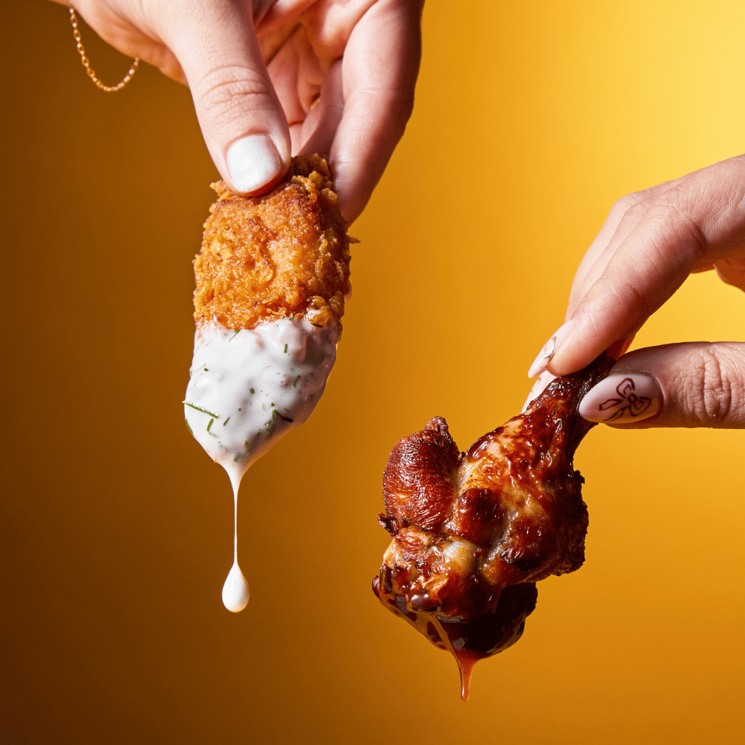 Chicken Wings and fries
