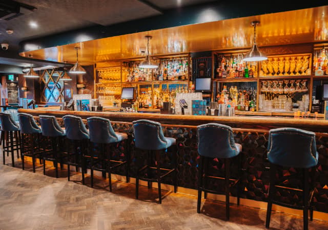 Bar area at Be At One