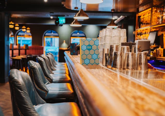 Bar area at Be At One