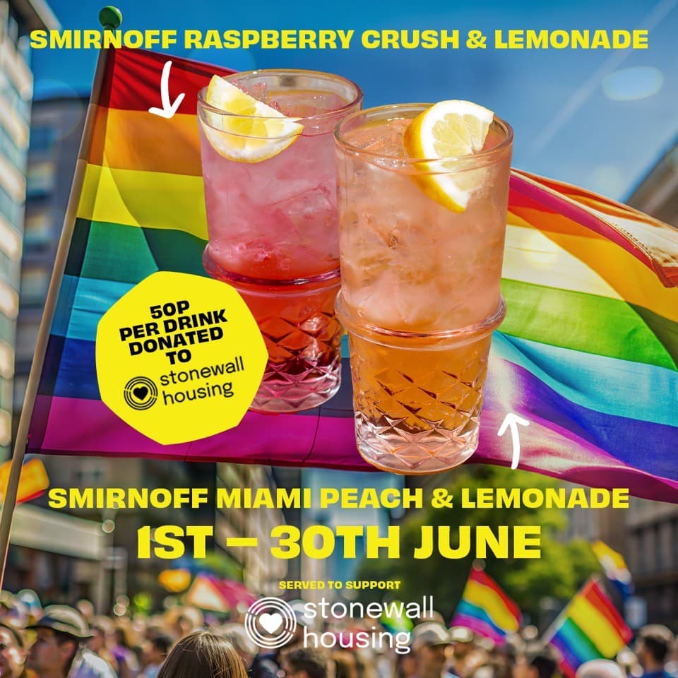 Smirnoff Pride cocktails at Bar Soho
