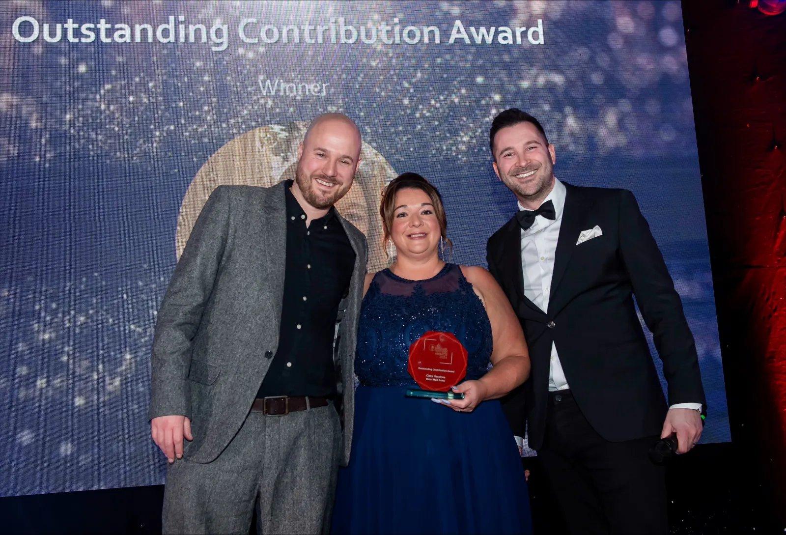 Claire at Moot Hall Arms wins Outstanding Contribution Award!
