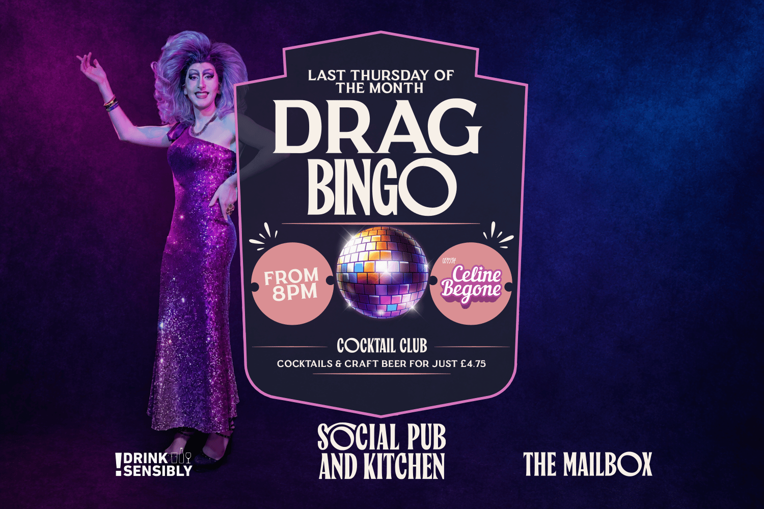 Drag Bingo - Hosted by Celine Begone