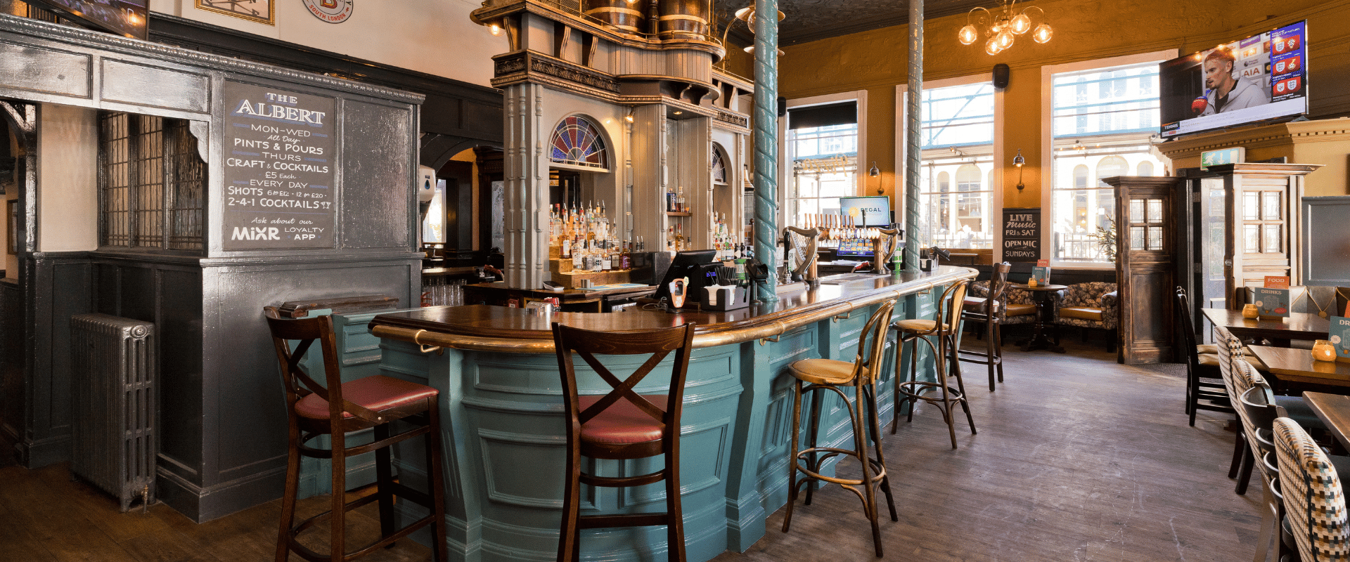 Interior of Albert Hotel Liverpool