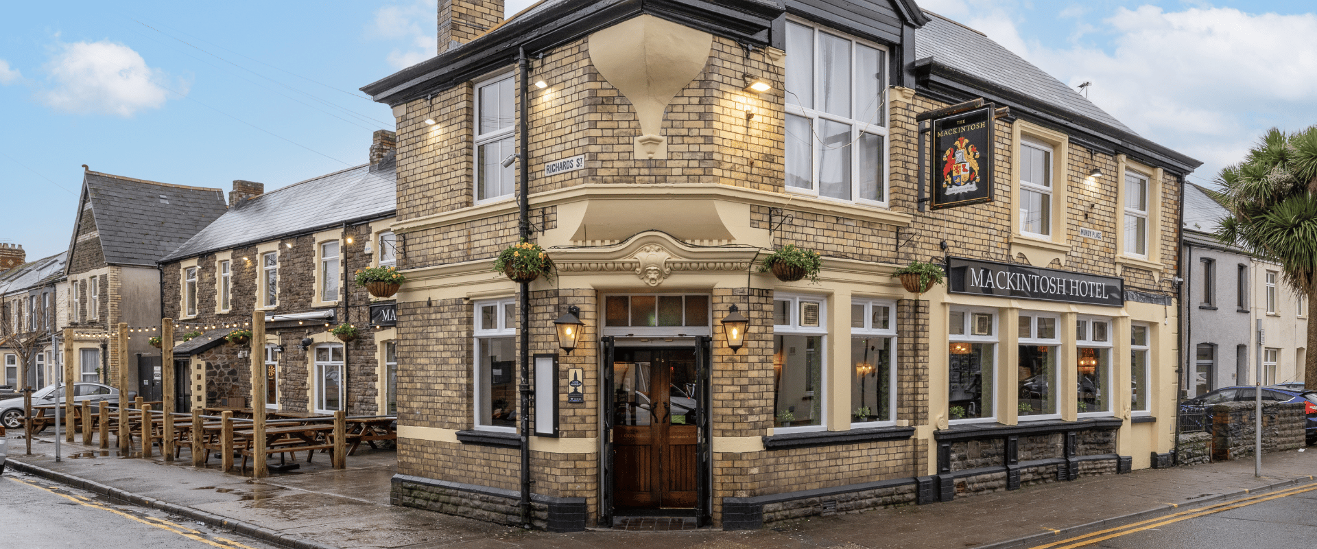 Exterior of Makintosh Hotel Cardiff