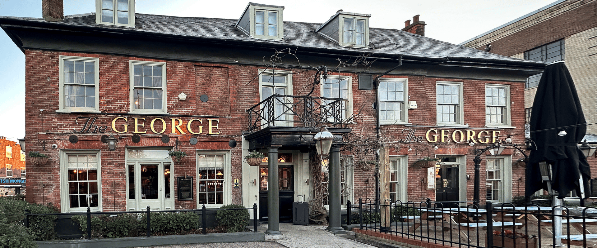 Exterior of The George Woodford