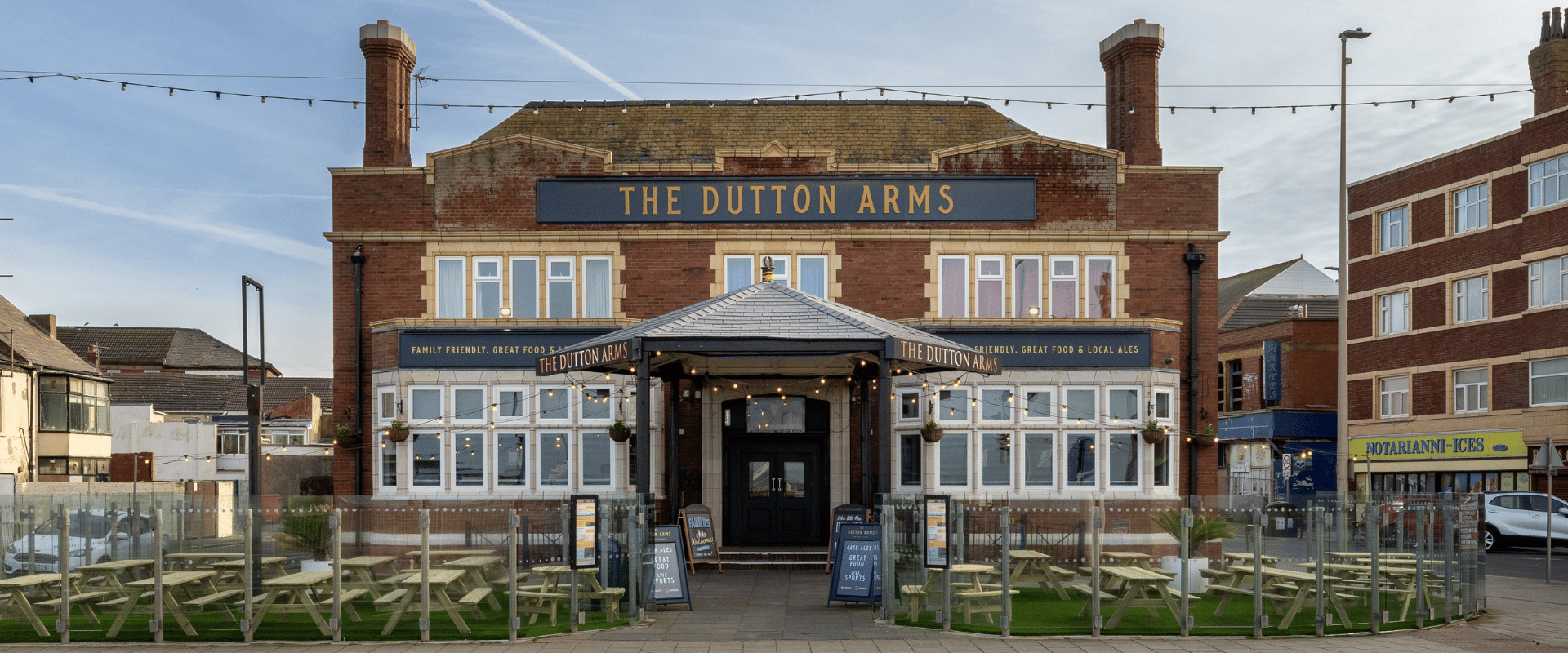 Exterior of Dutton Arms Blackpool