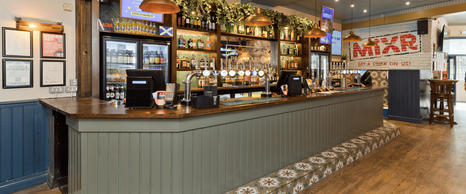 Bar at Percy Arms Newcastle