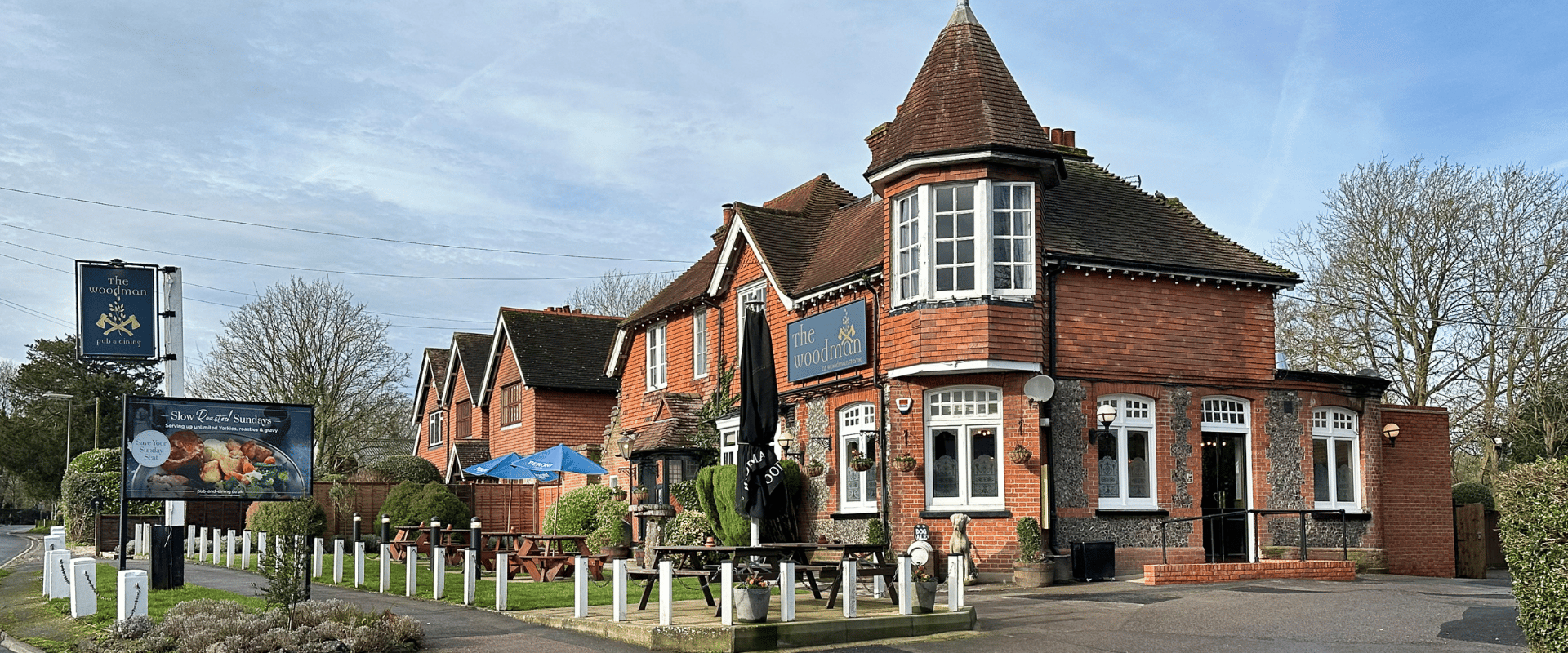 Exterior of The Woodman Banstead