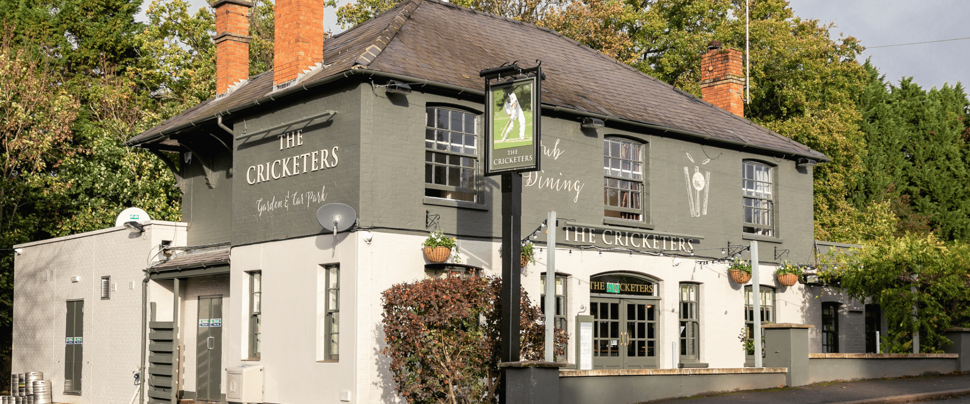 Exterior of Cricketers Row Town