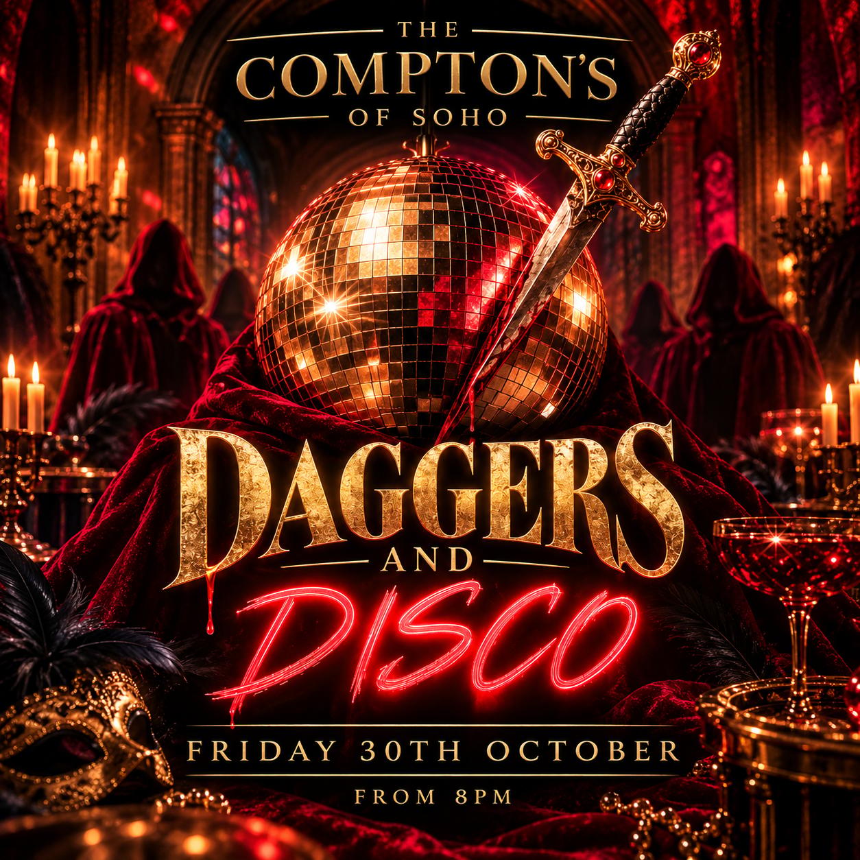 🗡️🪩 DAGGERS & DISCO — FRIDAY 30TH OCTOBER 🪩🗡️