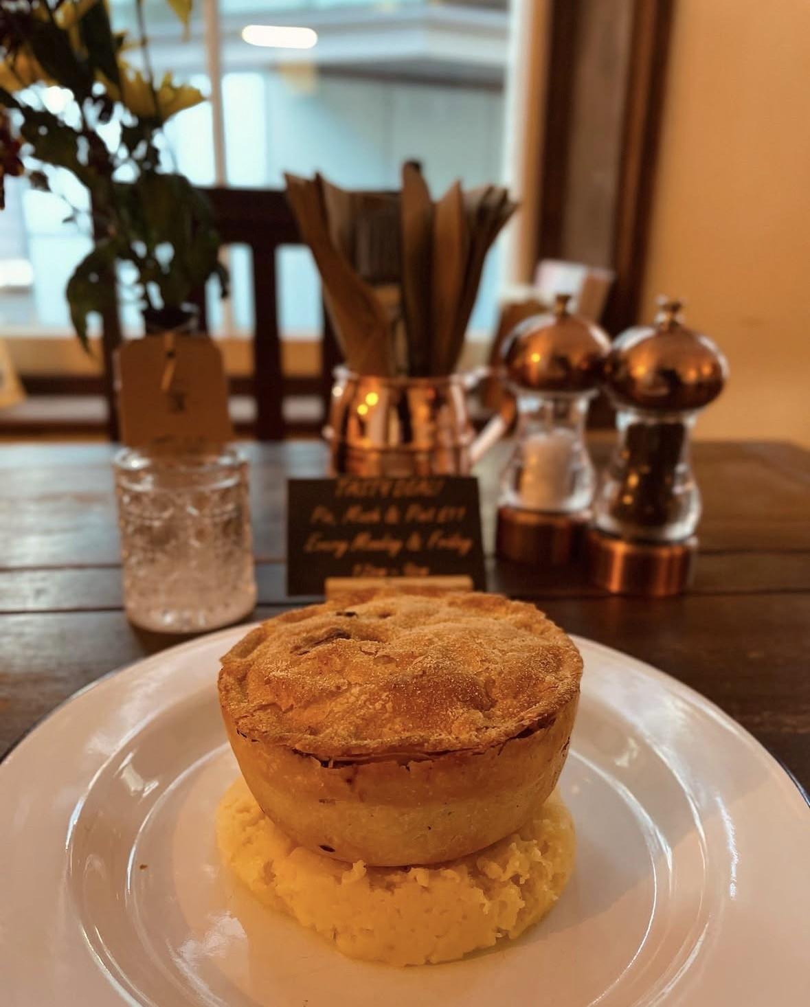 Pie and a pint deal £13!