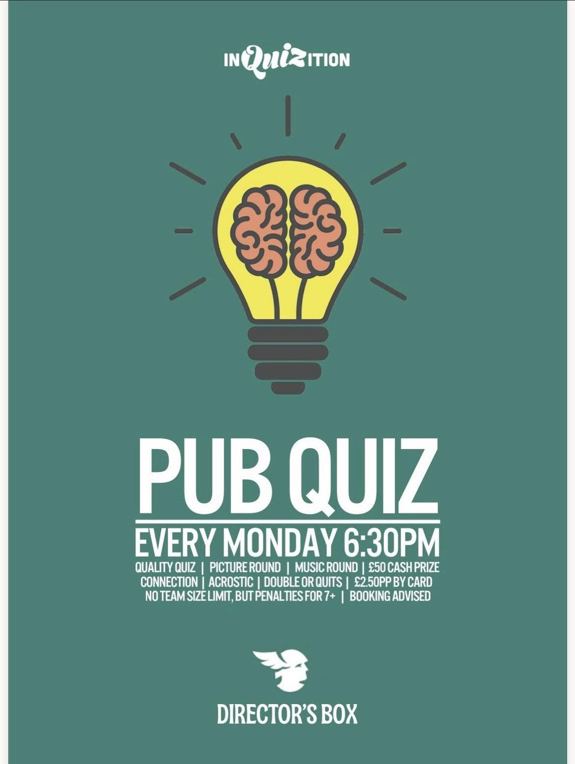 Monday Quiz Night | £50 Cash Prize