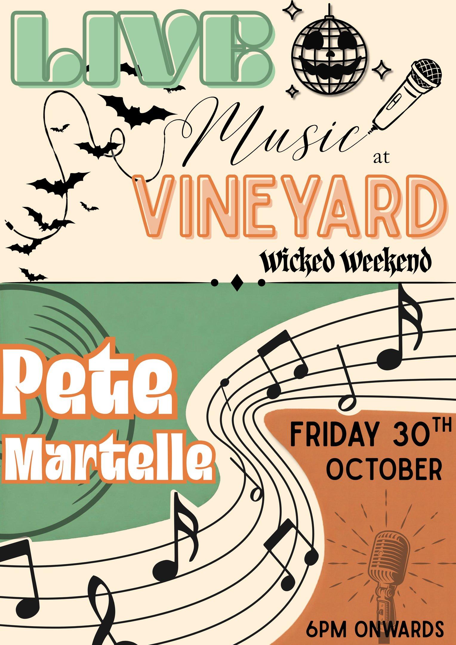 Live Music Fridays -  Pete Martelle
