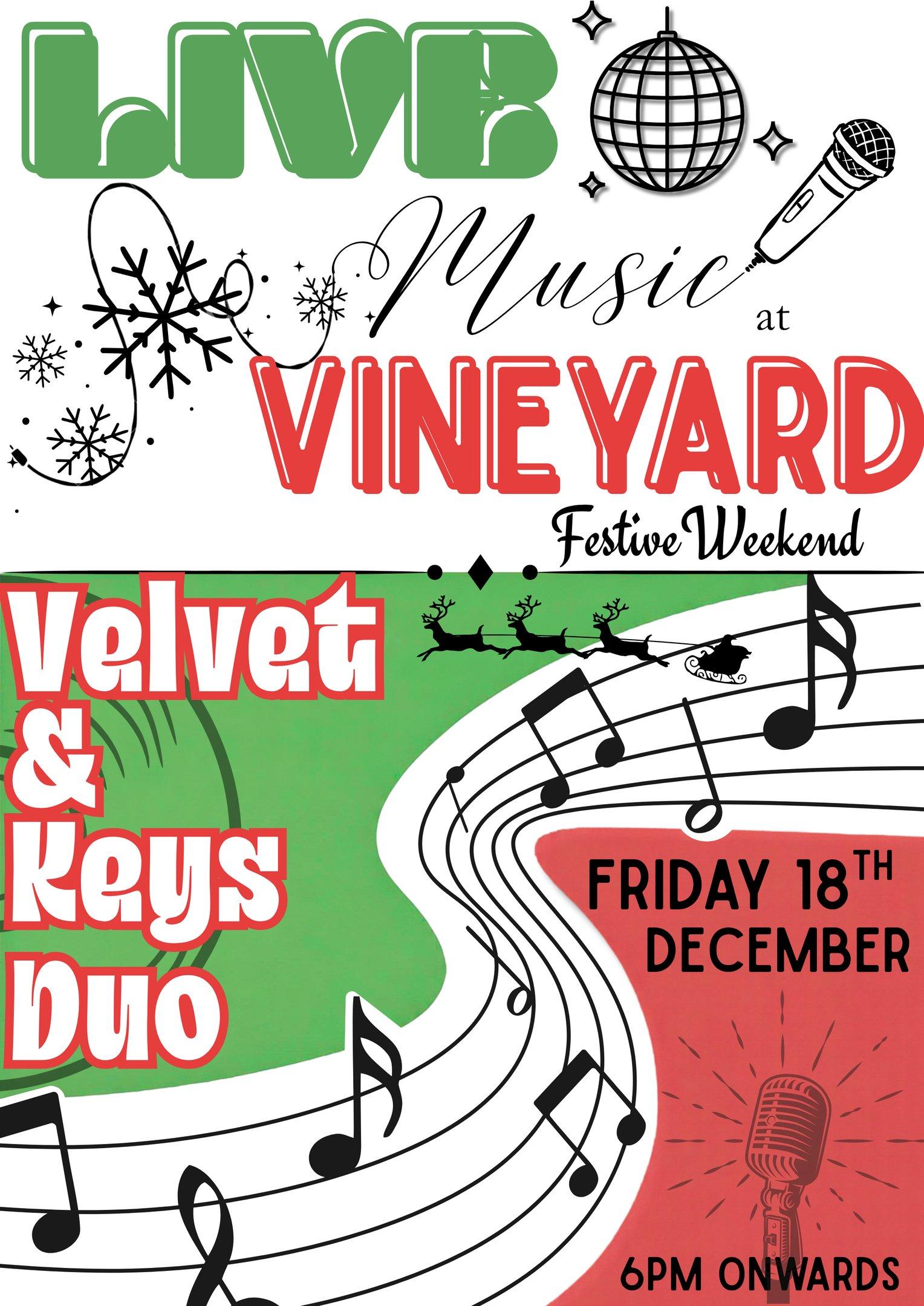 Live Music Fridays - Velvet and Keys Festive Weekend