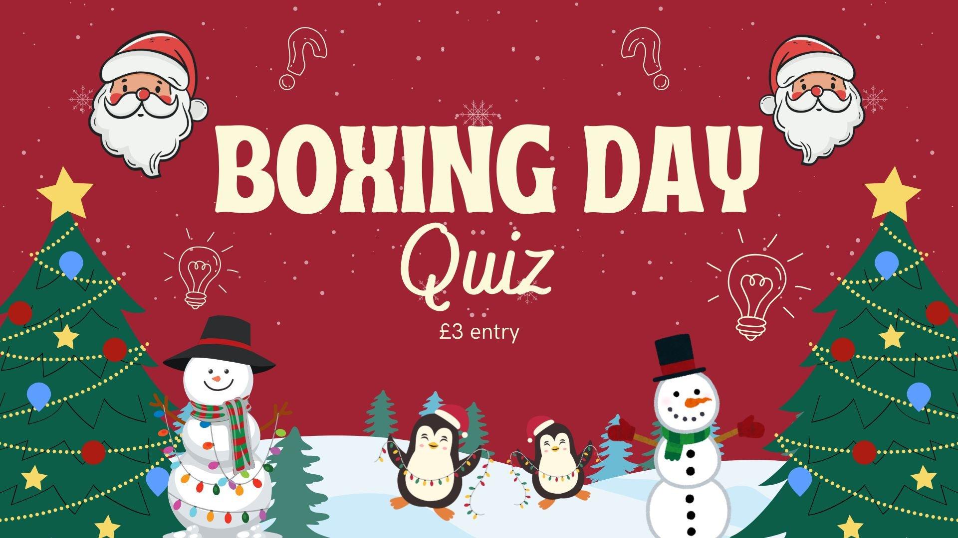 Boxing day quiz