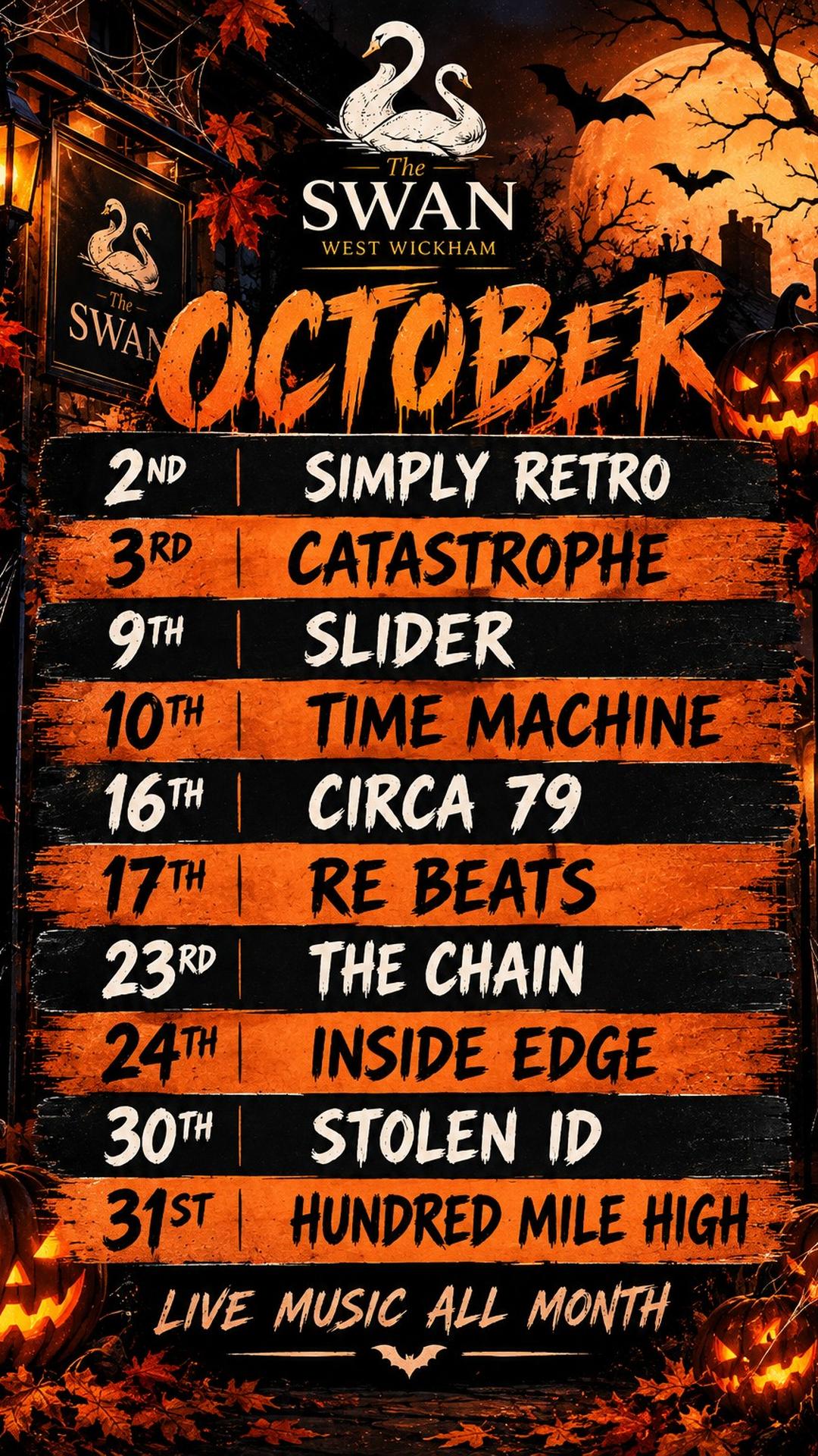 October bands list