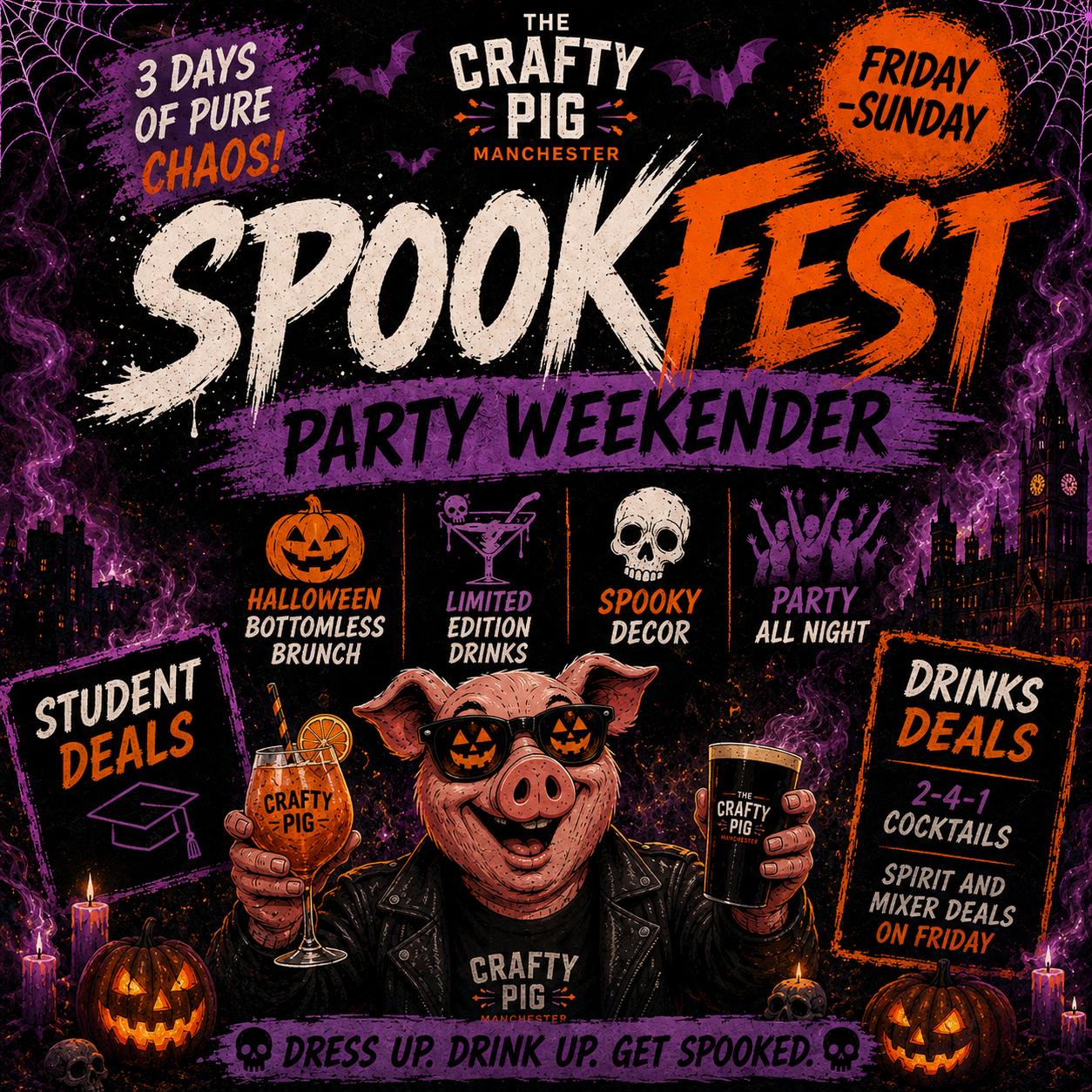 Spookfest weekender at The Crafty Pig