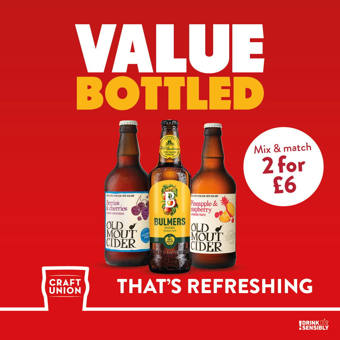 2 for 6.00 bottled cider