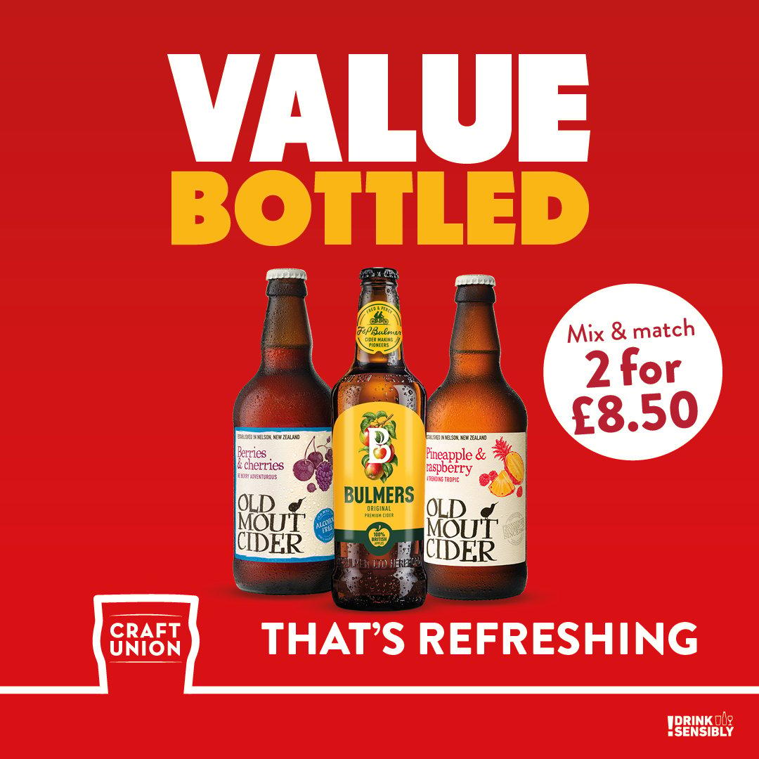 2 for 8.50 bottled cider