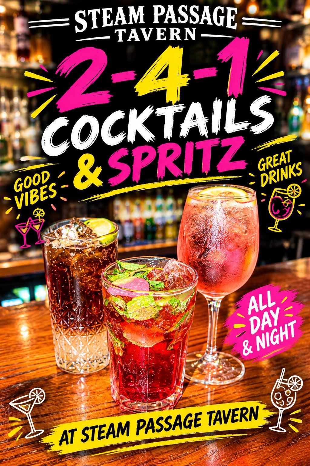 2 for 1 Cocktails