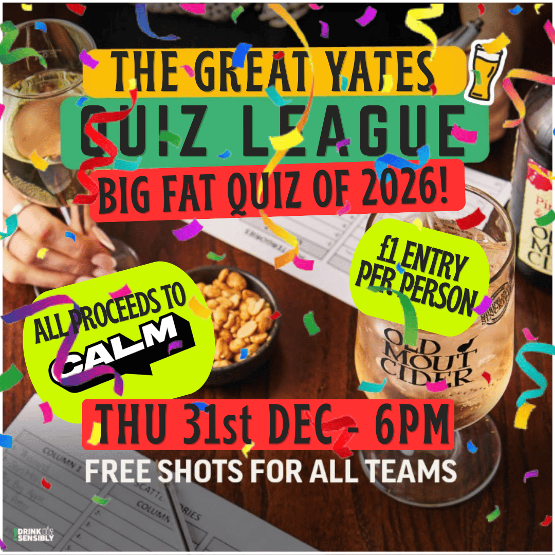The Great Yates Quiz League - Big Fat Quiz of 2026!