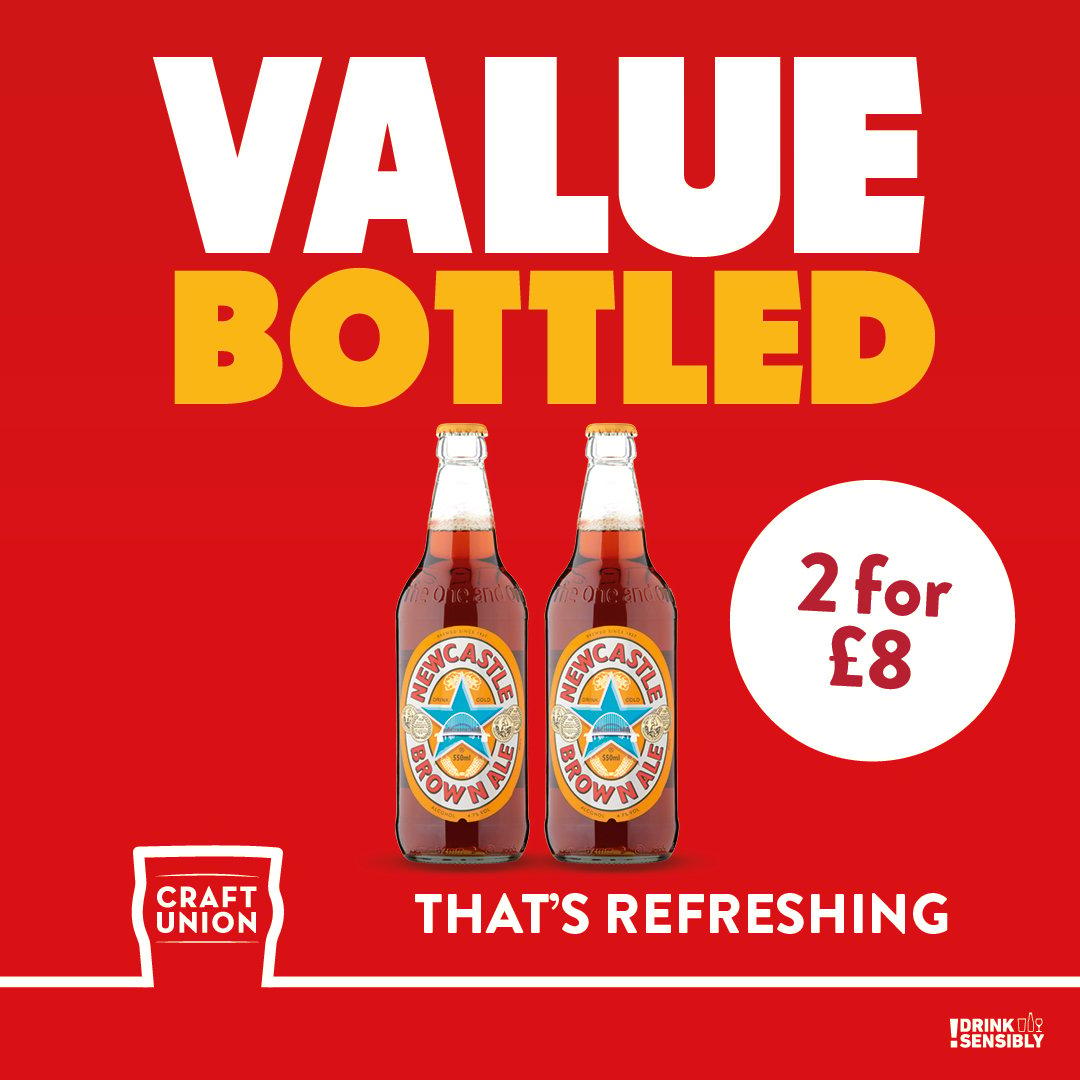 2 for 8.00 Newcastle Brown Ale