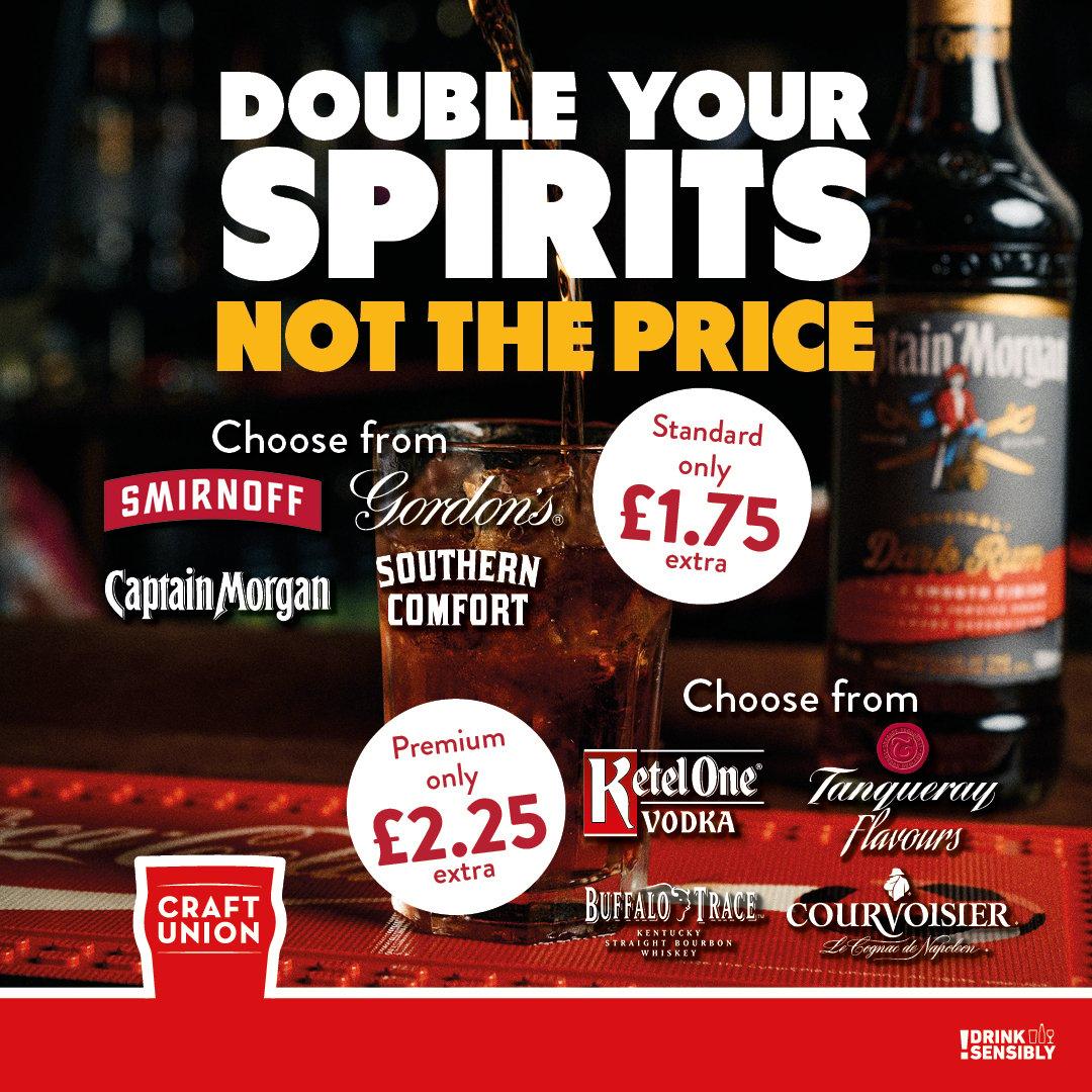 Double up for 1.75 extra