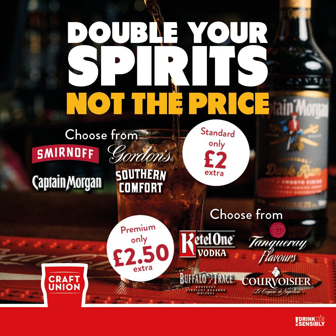Double up for 2.00 extra