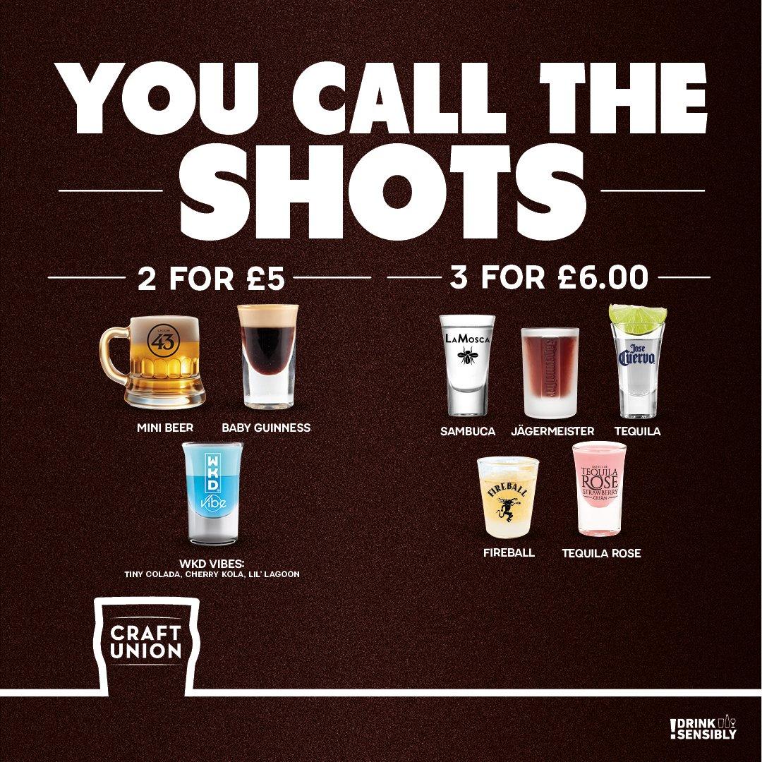 3 for 6.00 shots and 2 for 5.00 layered shots